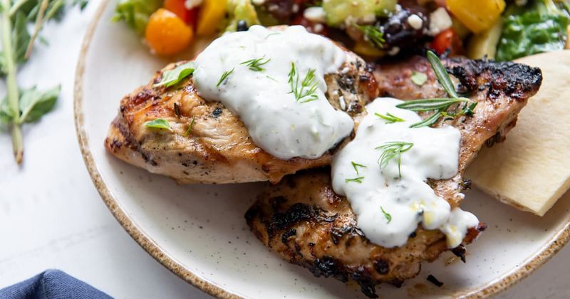 Grilled Greek Chicken With Tzatziki