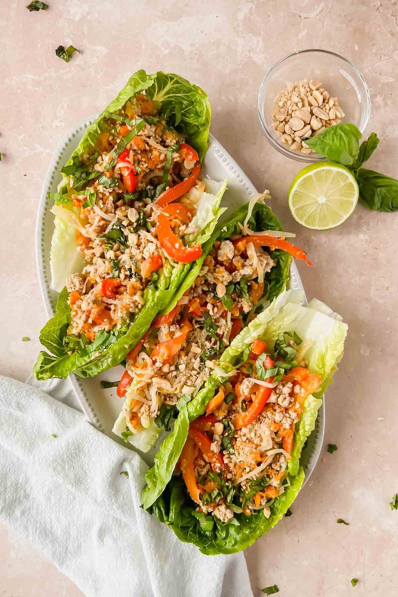 Thai-Inspired Chicken Lettuce Wrap Filling