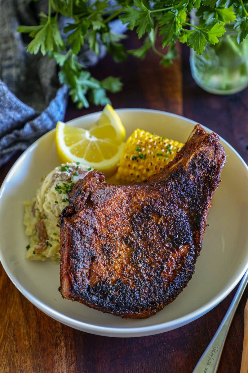 Cajun Blackened Pork Chops