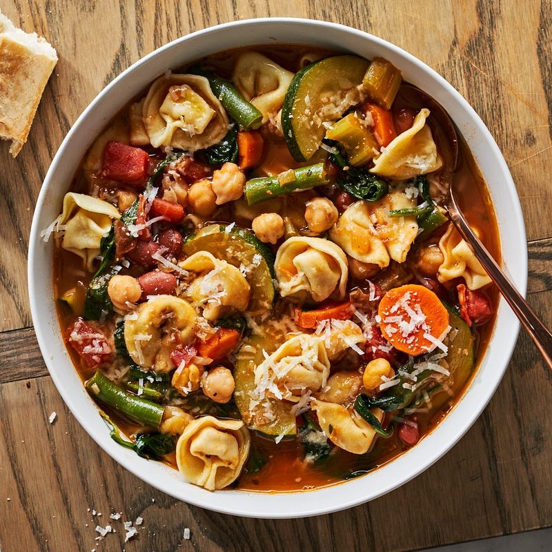 Easy Tortellini Minestrone Soup