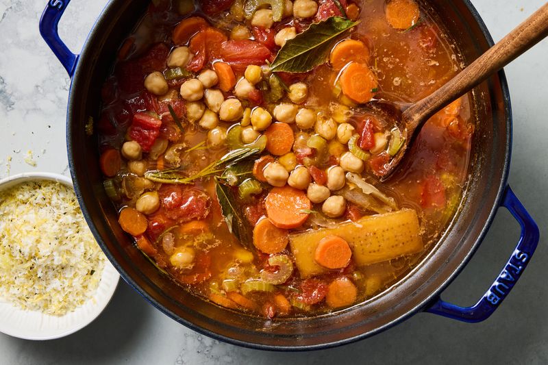 Brothy soups and stews