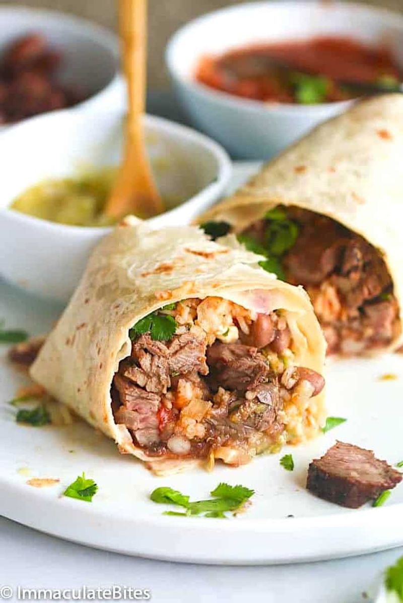 Baja Fresh Steak Burrito Mexicano
