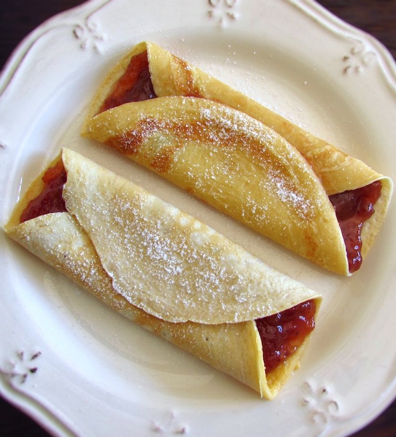 Crepe and Jam Pudding