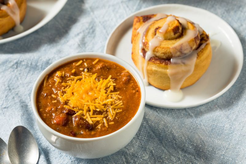 Chili and Cinnamon Rolls