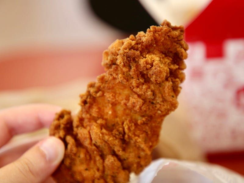 Spicy Chicken Strips (if available)