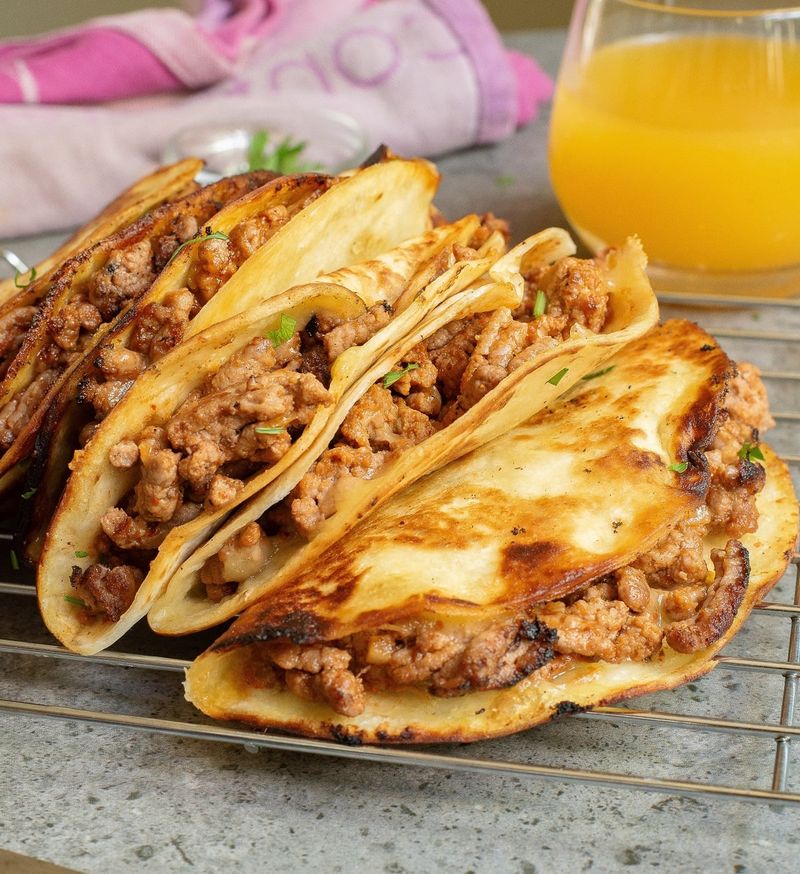 Crisp up your filling on the edges