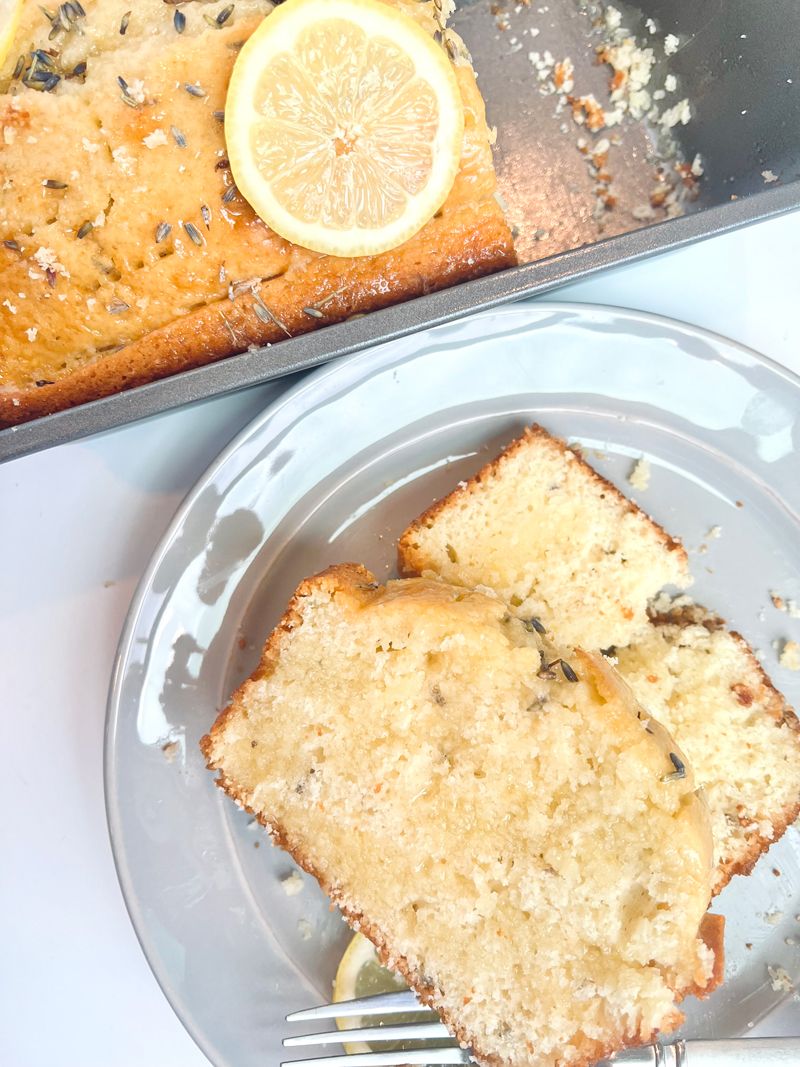 Lavender Lemon Mini Loaves
