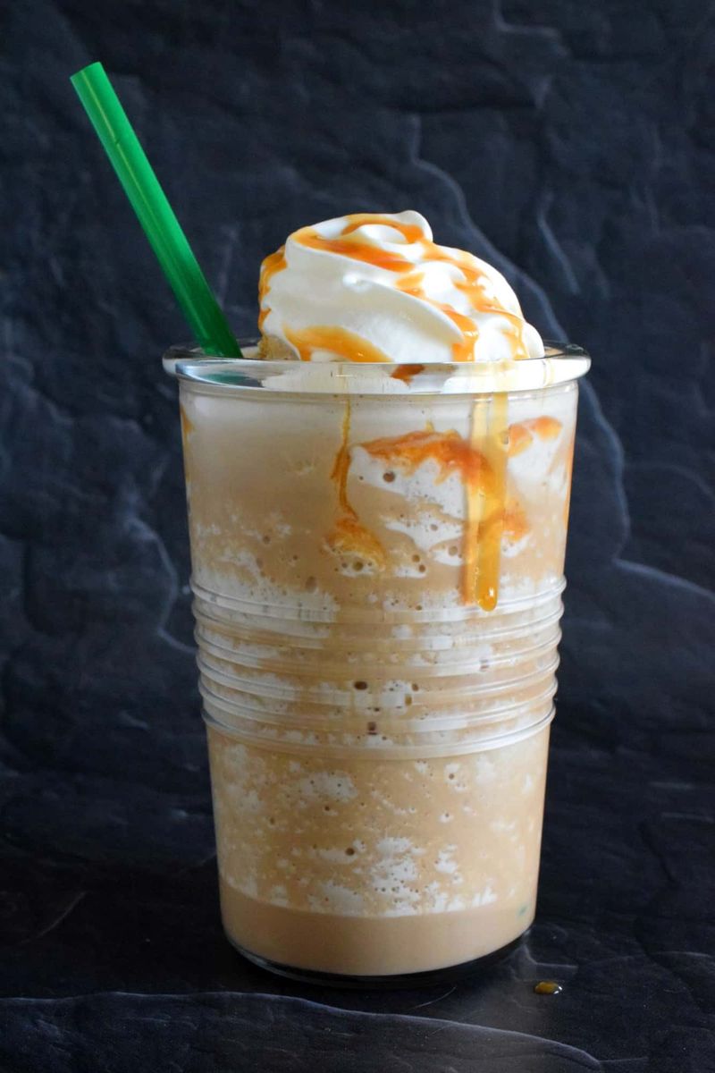 Caramel Frappuccino-Style Blended Drink