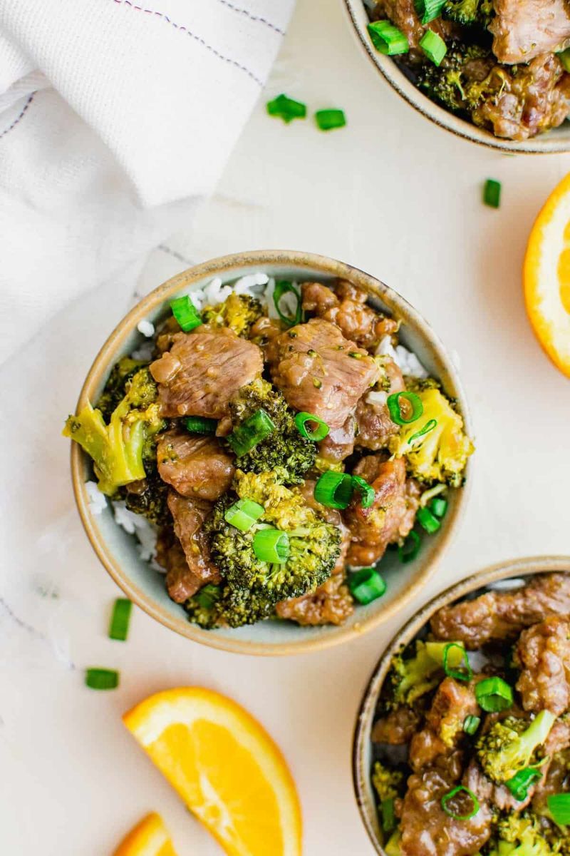Zesty Orange Beef and Broccoli Bowls