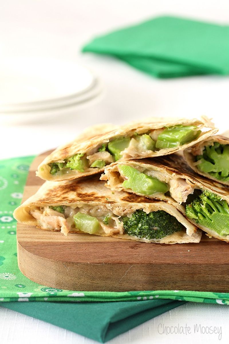 Chicken And Broccoli Quesadillas
