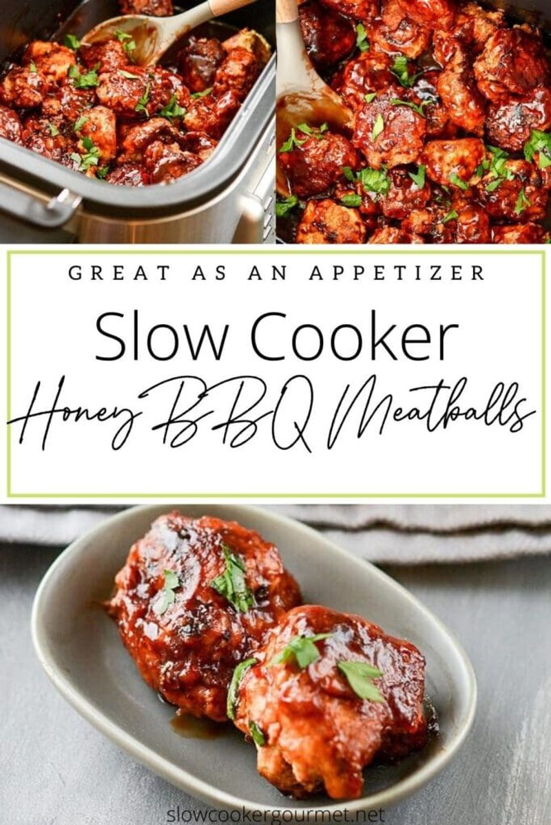 Sticky Honey BBQ Meatballs