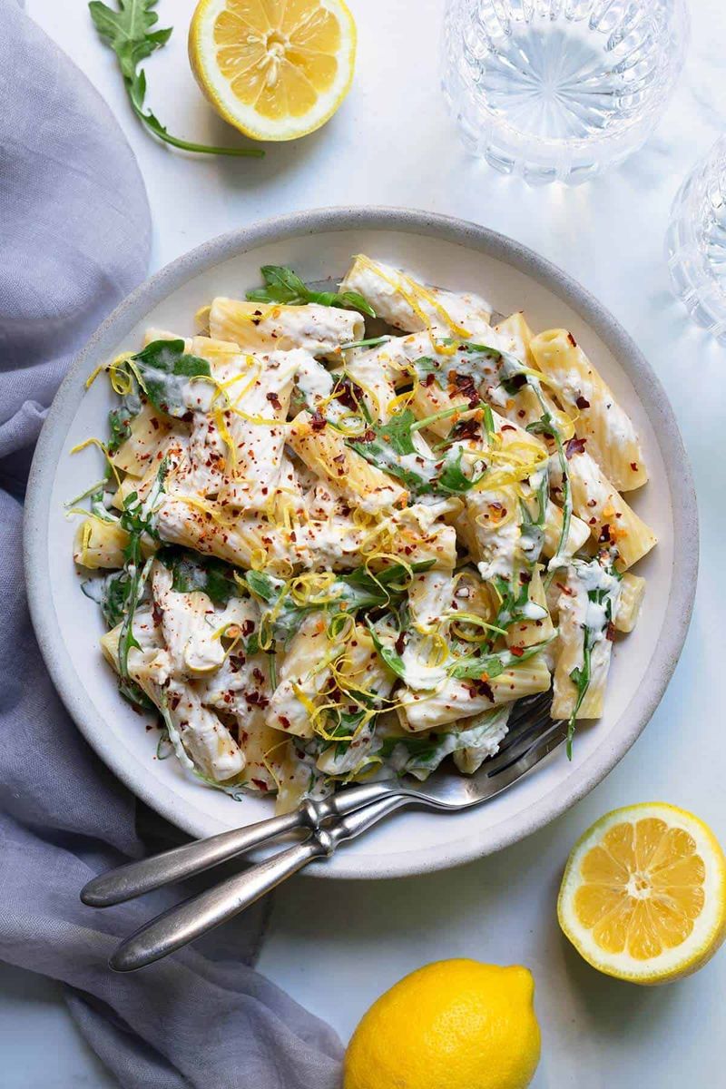 Lemon-Garlic Pasta With Greens