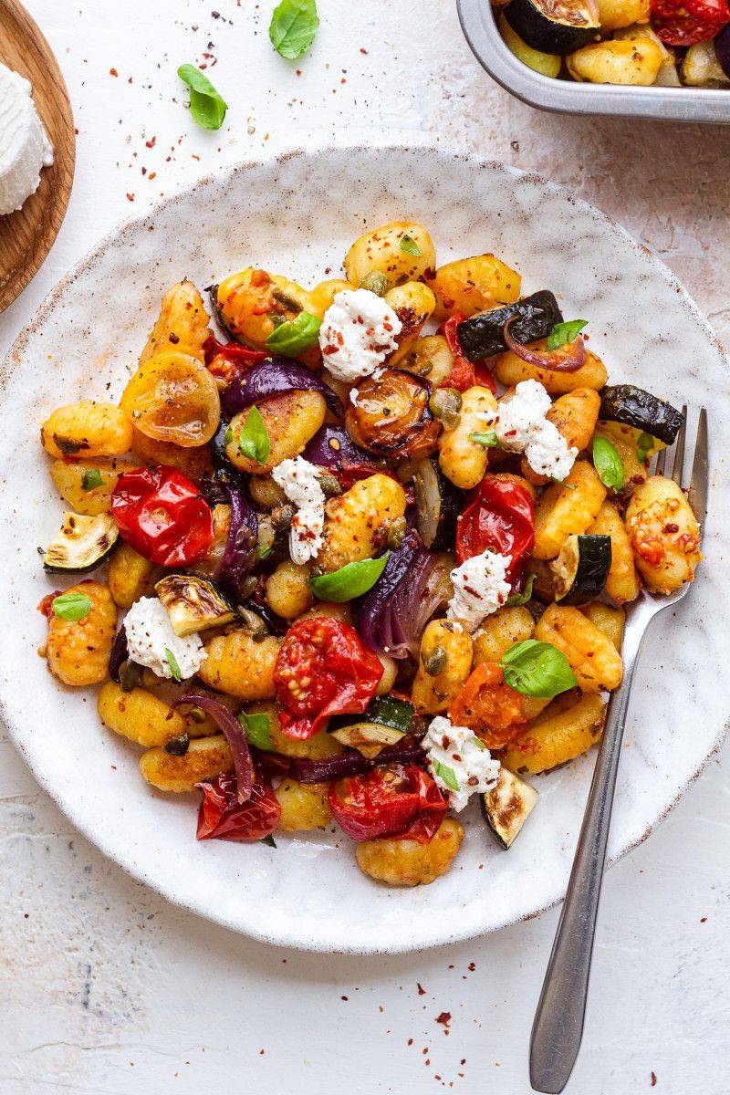 Crispy Gnocchi With Veggies