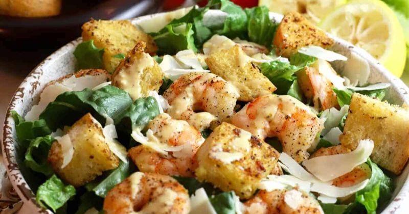 Blackened Shrimp Caesar Salad
