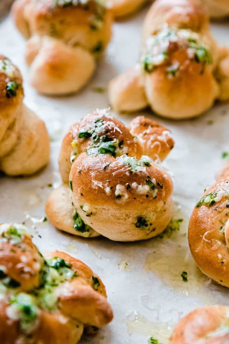 Garlic Knots with Parmesan