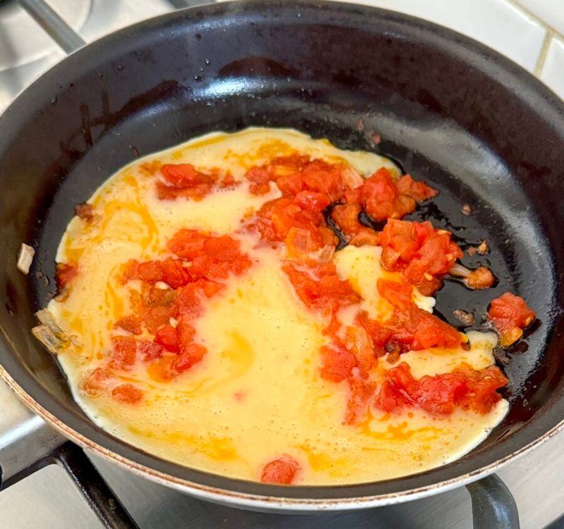 Canned fire-roasted diced tomatoes