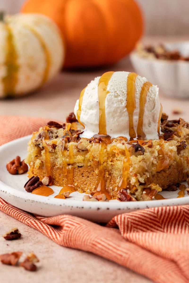 Pumpkin Spice Dump Cake