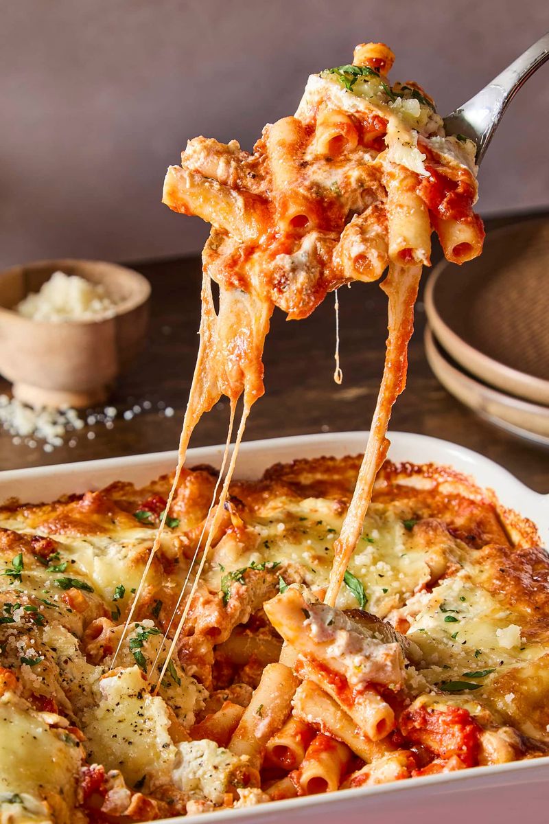 Baked Ziti With Extra Cheese