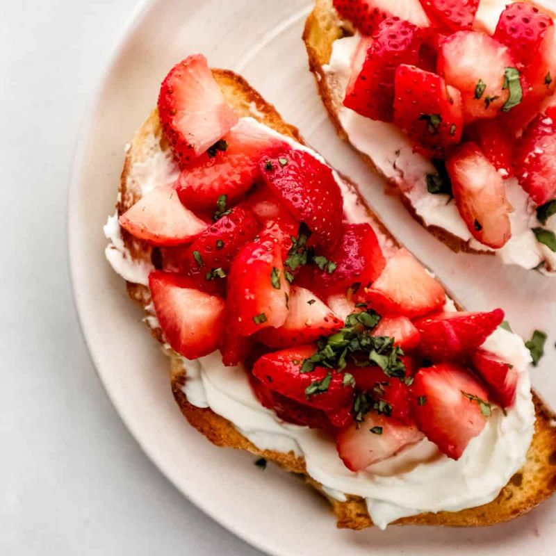 Strawberry Cream Cheese Toast