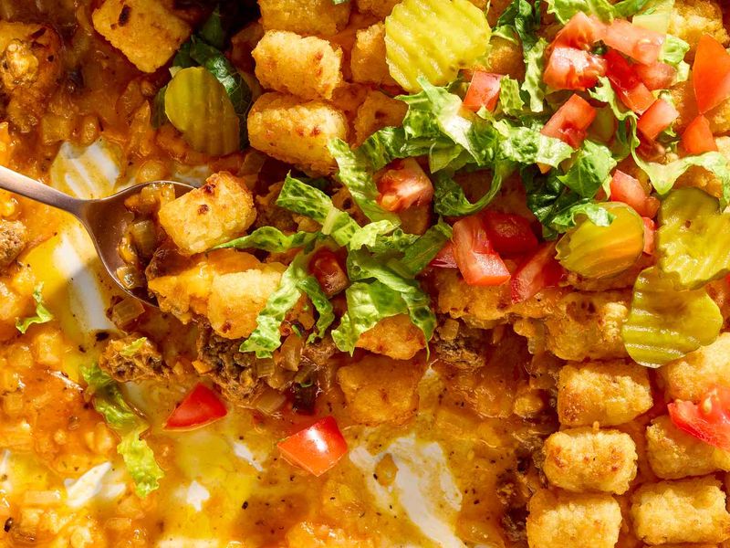 Cheeseburger Tater Tot Casserole