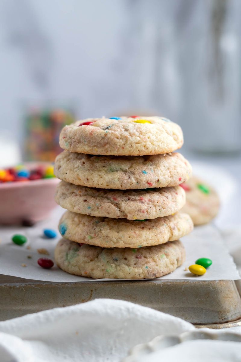 Soft M&M Sugar Cookies