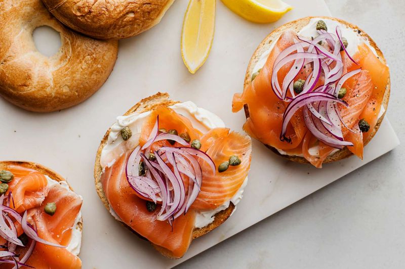 Bagel with Lox and Cream Cheese (New York)