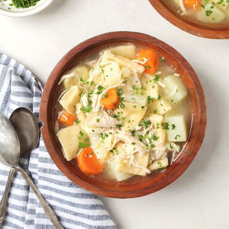 Chicken pot pie (PA Dutch style)