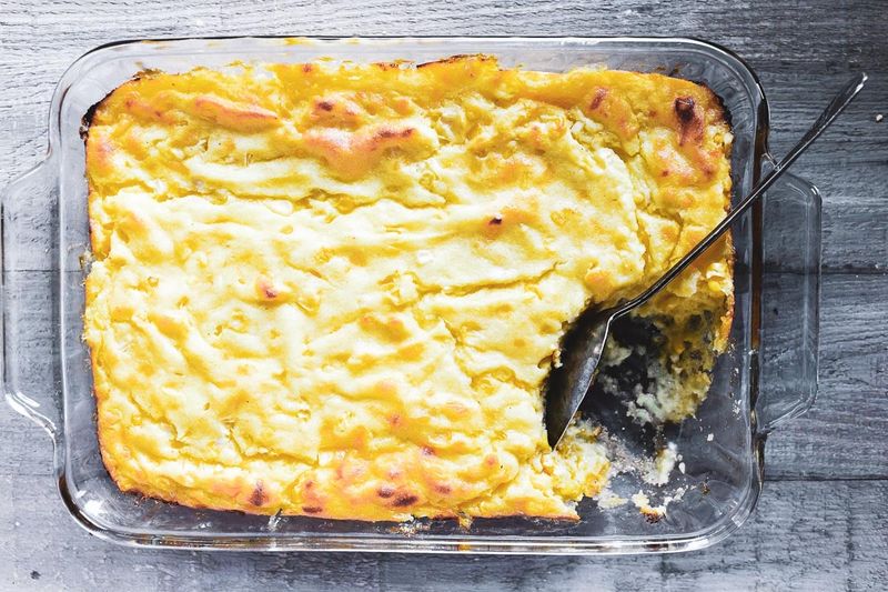 Nebraska Sweet Corn Spoonbread Casserole
