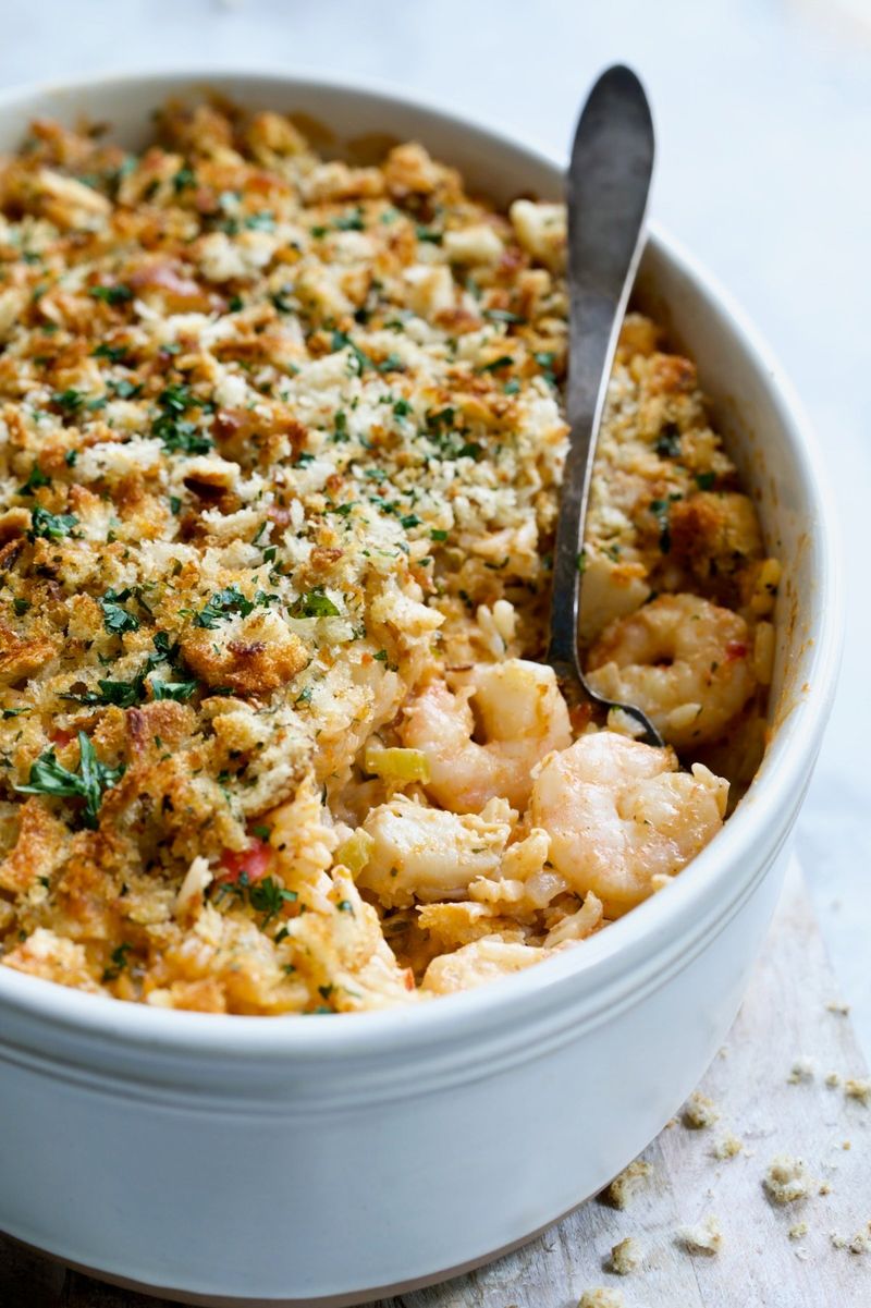 Seafood Au Gratin Casserole
