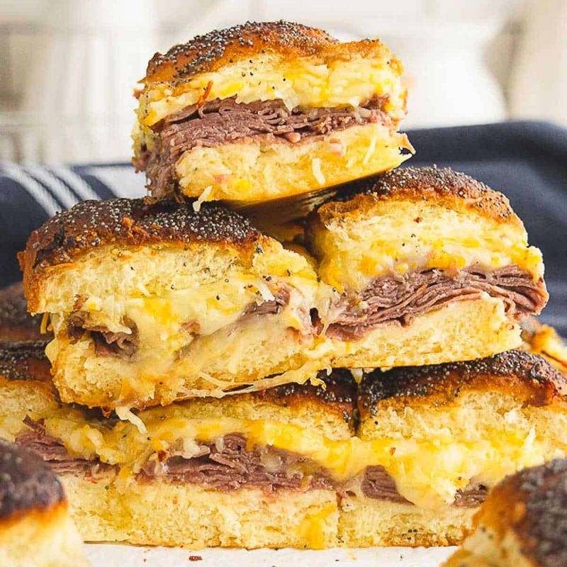 Roast Beef and Cheddar Sliders