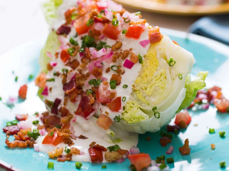 Iceberg Lettuce Salad with Ranch