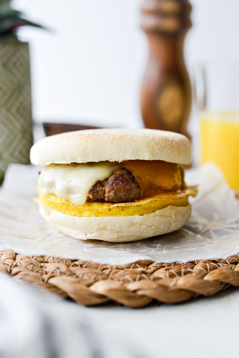 Sausage, Egg, and Cheese Breakfast Sandwich
