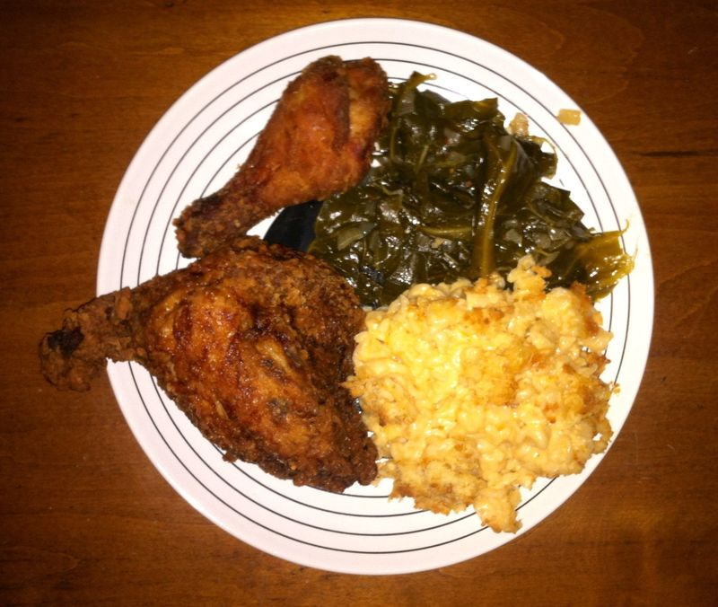 Georgia — Country Fried Chicken with Collards and Mac and Cheese