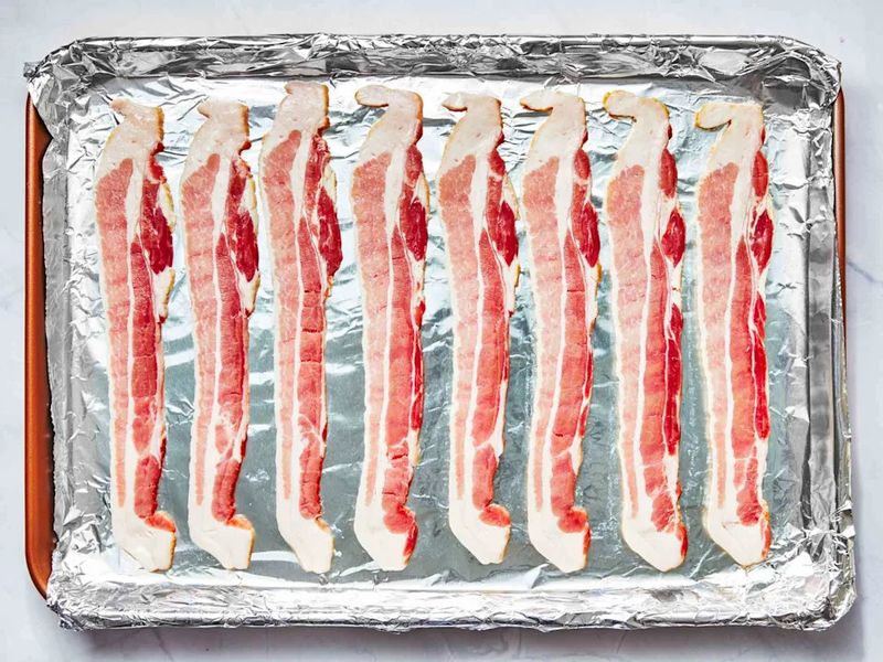Line the sheet pan with heavy-duty foil