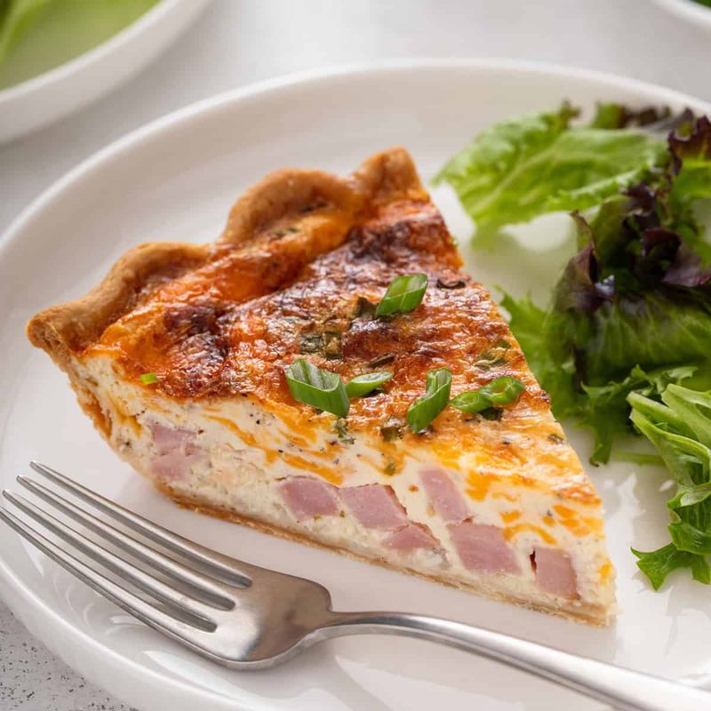 Ham And Swiss Quiche