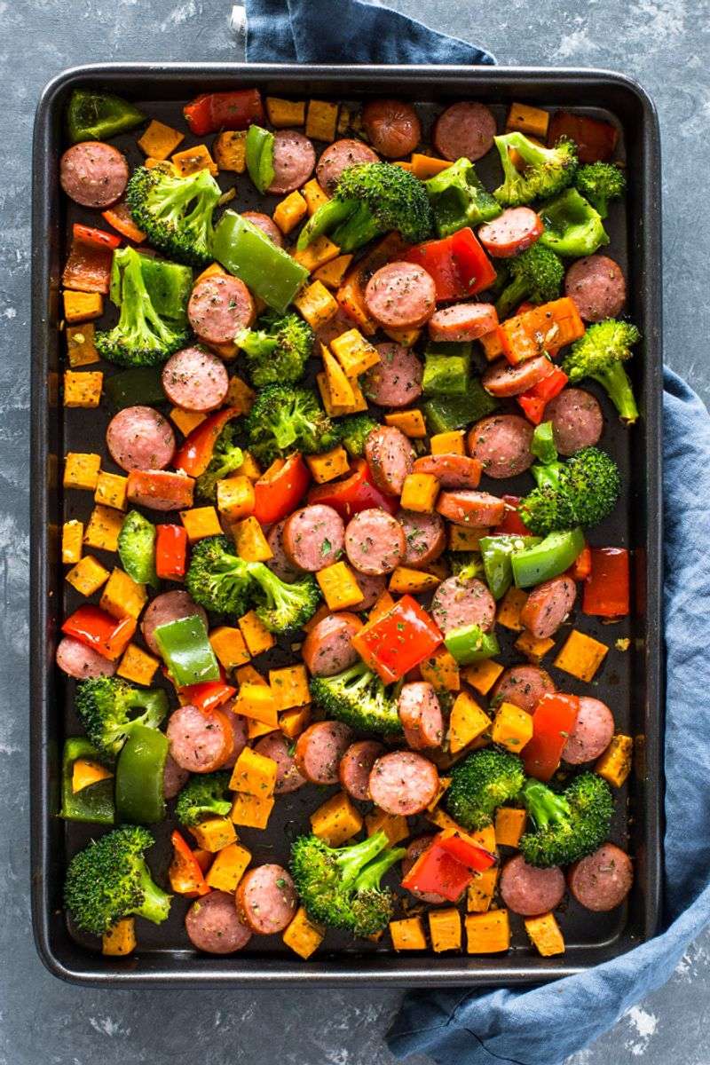 Sheet-Pan Sausage and Veggies