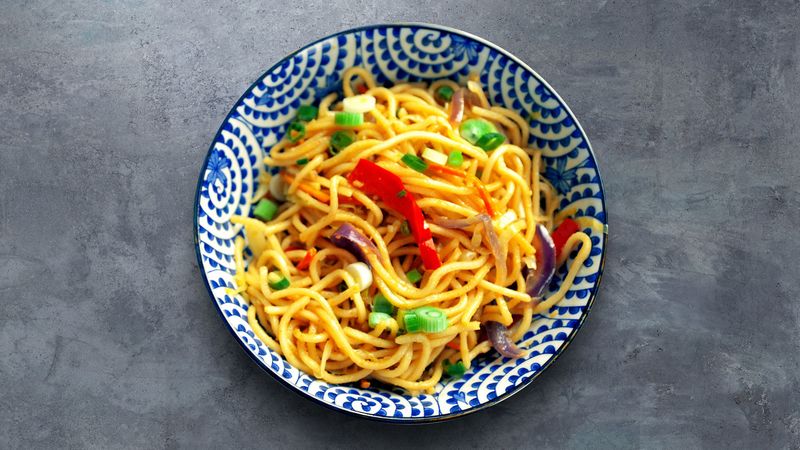 India: Hakka Noodles (Indo-Chinese style)