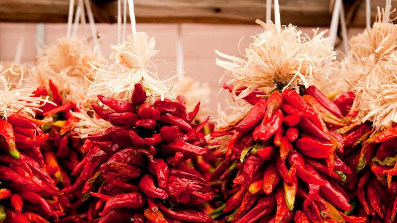 Making chile ristras for more than decoration
