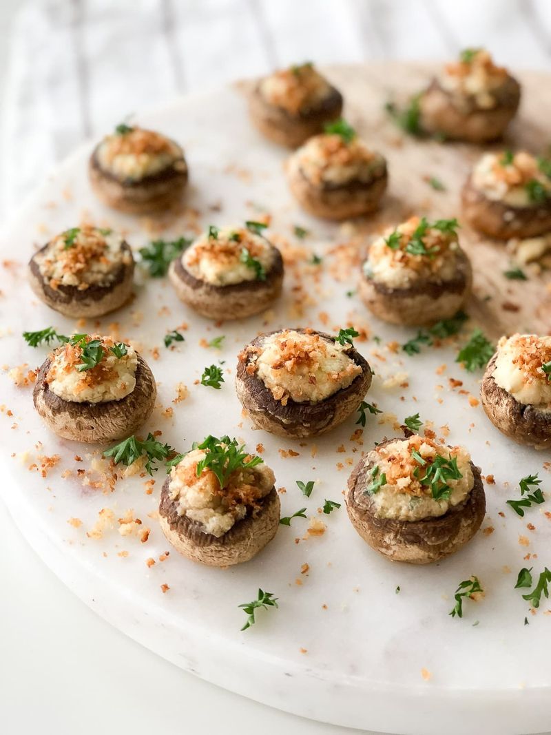 Stuffed Mushrooms with Breadcrumbs
