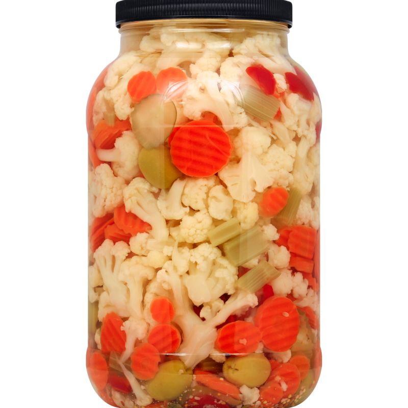 Pickled cauliflower mix from the deli barrel days