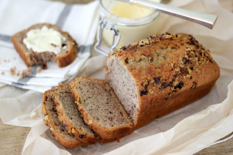 Banana Bread With Whipped Honey Butter