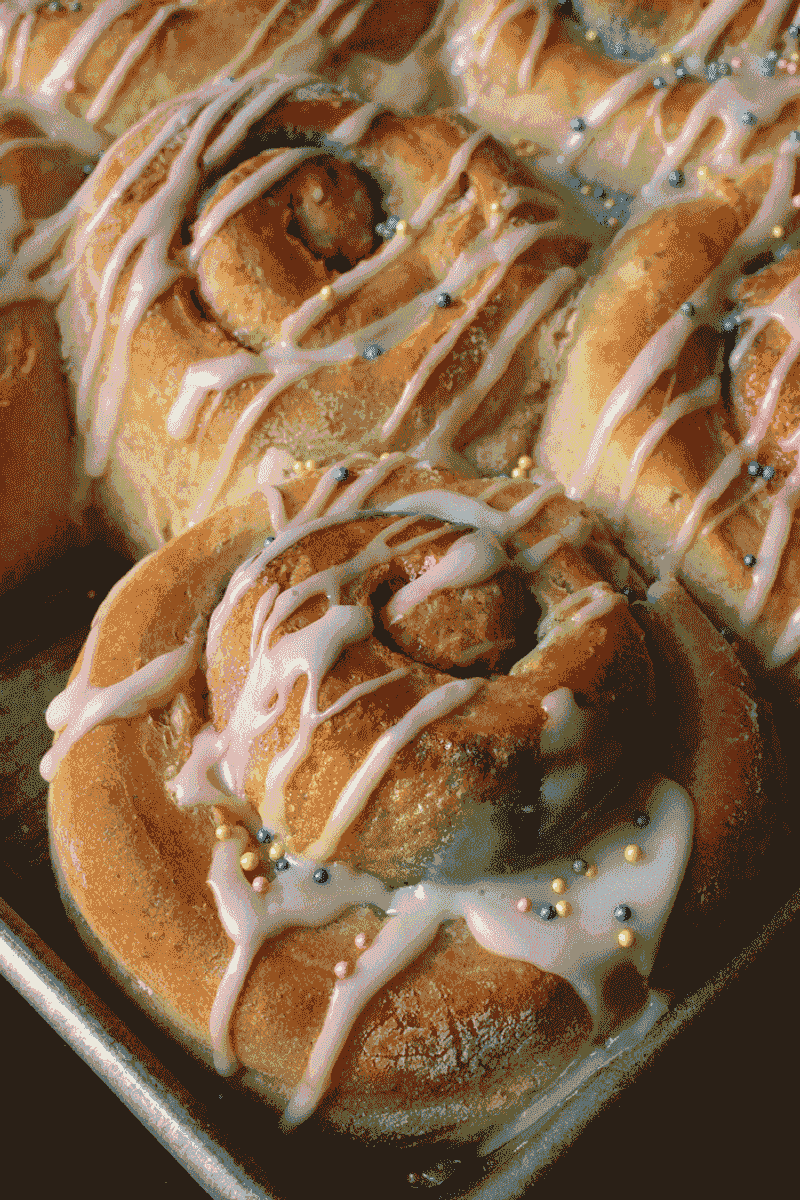 Rainbow Cinnamon Rolls