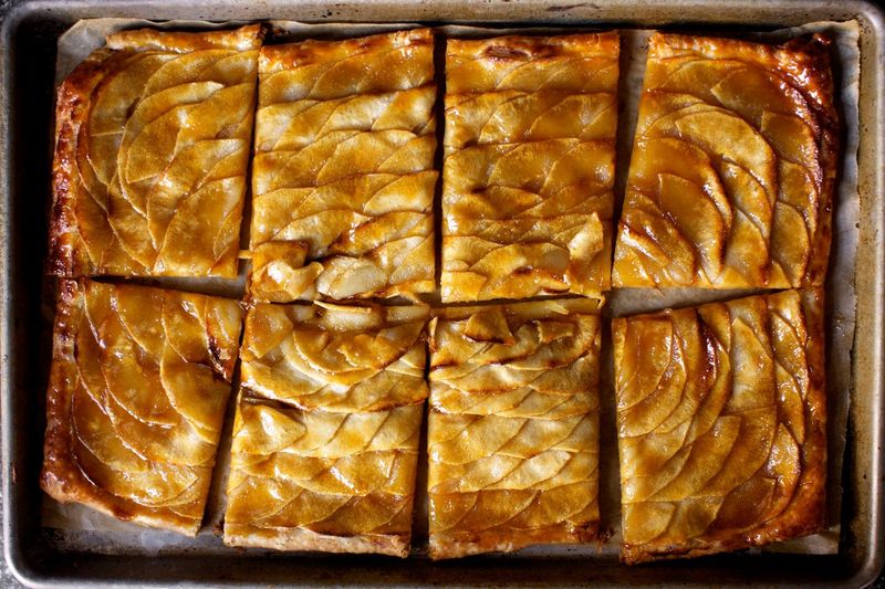 Salted Caramel Apple Tart