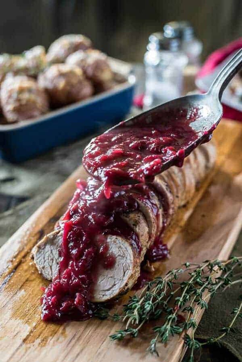 Cranberry Sauce Pork Tenderloin