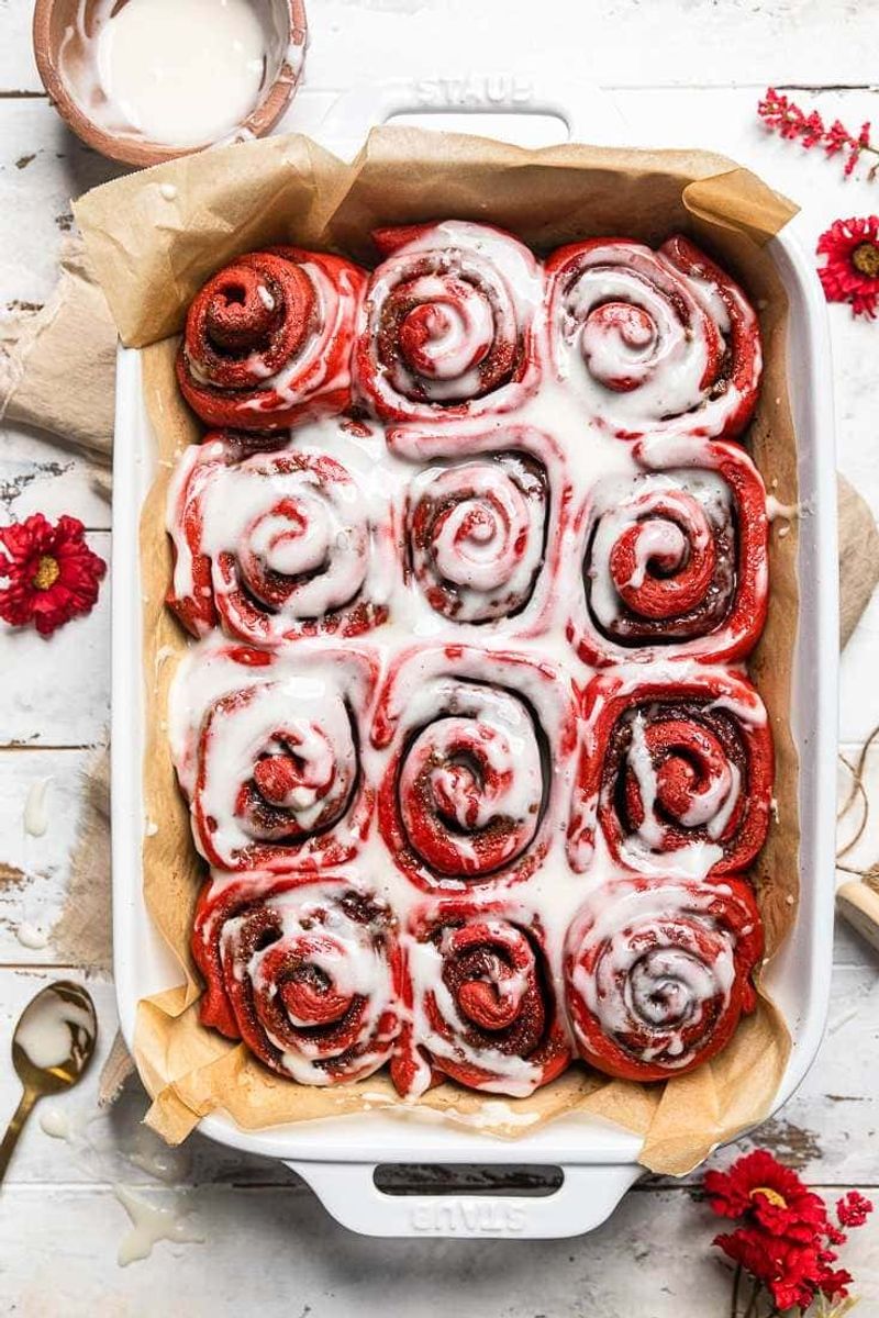 Red Velvet Cinnamon Rolls