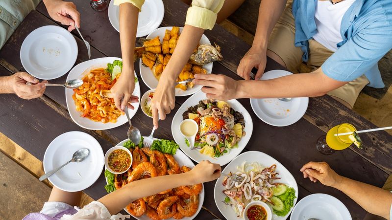 Treating every meal out like a special occasion