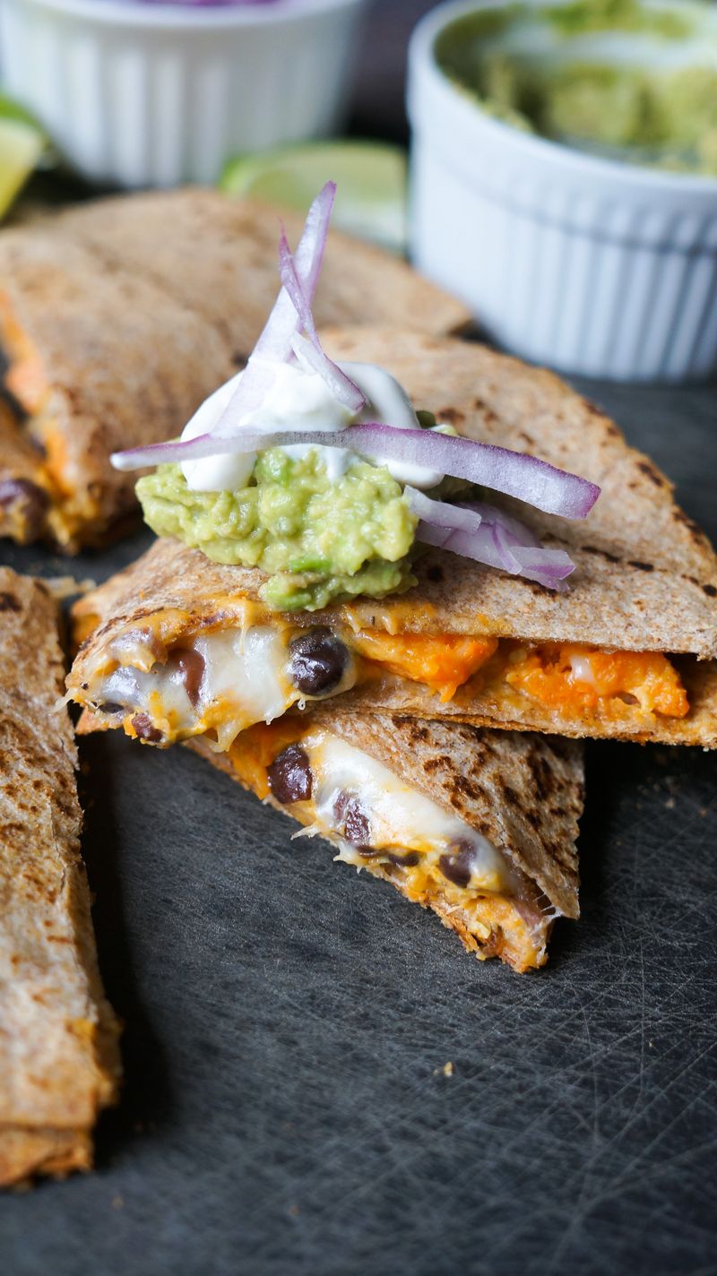 Sweet Potato Black Bean Quesadillas
