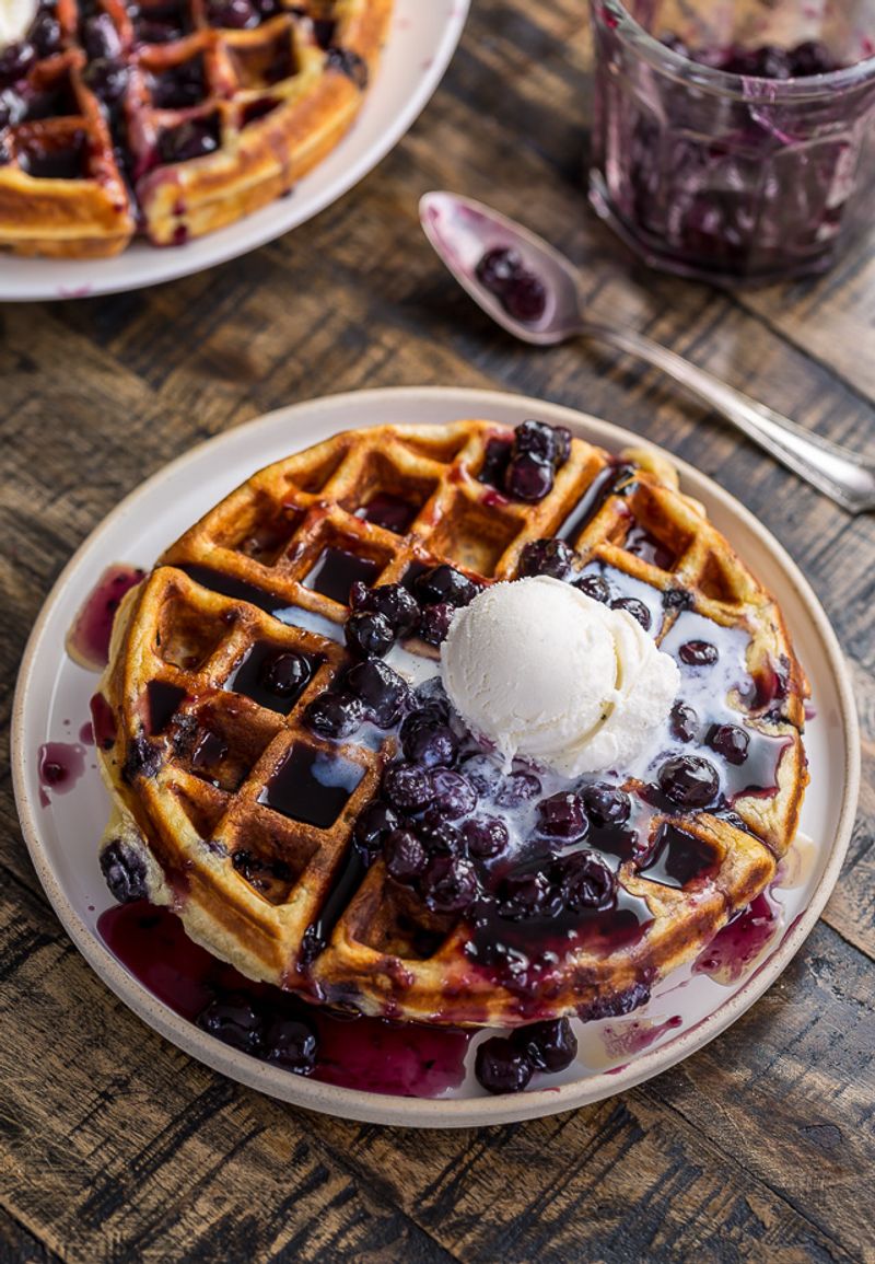 Fruit-Topped Waffles (Frozen Waffles Count)