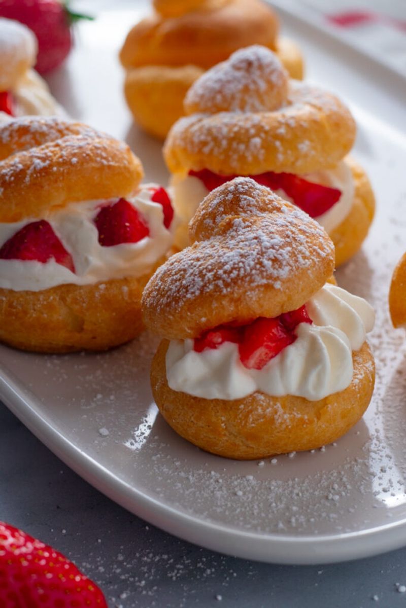 Strawberry Cream Puffs