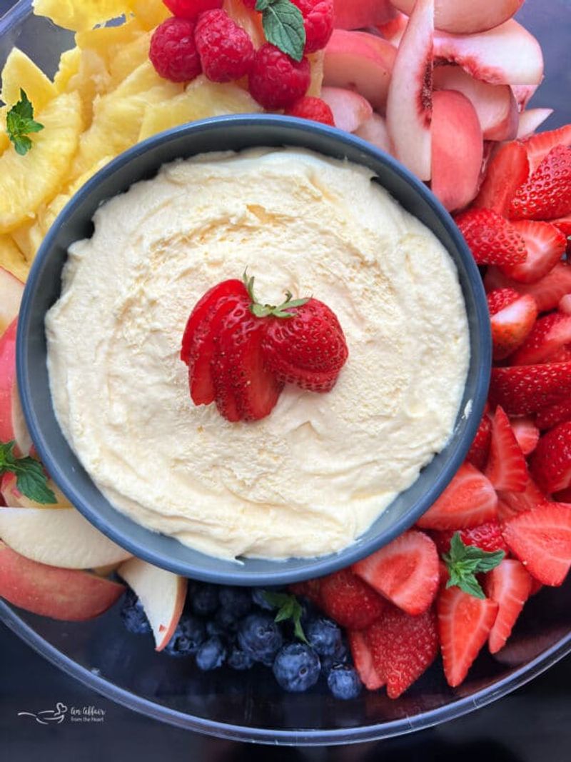 Fruit Tray With Honey Yogurt Dip